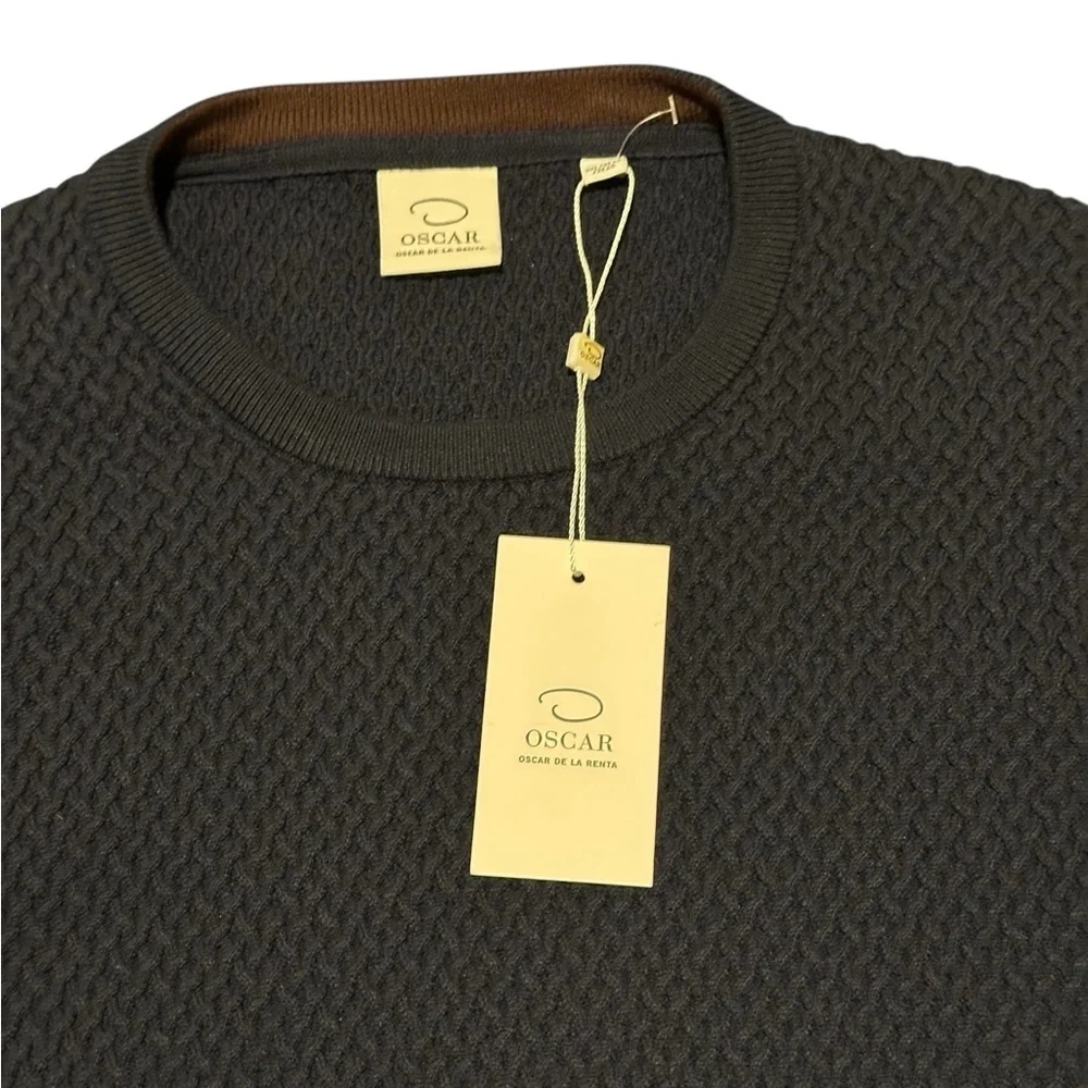 Oscar de la Renta Charcoal Crewneck Sweater, size 3XL NWT